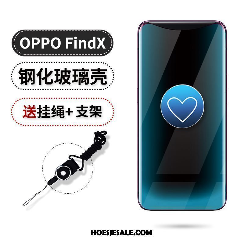 Oppo Find X Hoesje Anti-fall Ondersteuning Siliconen Mobiele Telefoon Zacht Goedkoop