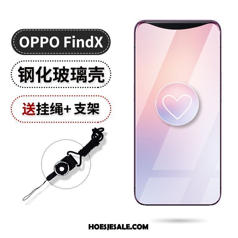 Oppo Find X Hoesje Anti-fall Ondersteuning Siliconen Mobiele Telefoon Zacht Goedkoop