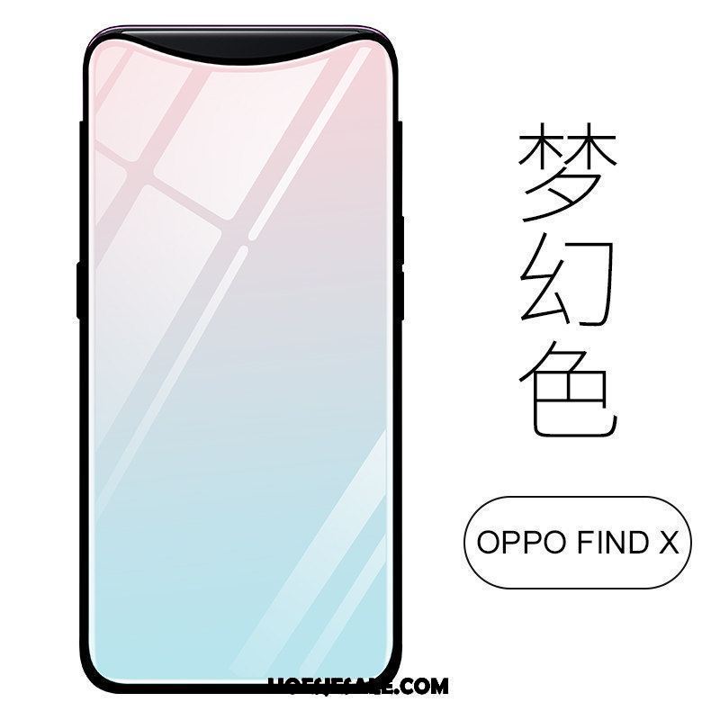 Oppo Find X Hoesje Bescherming Scheppend Trend Siliconen Glas Kopen