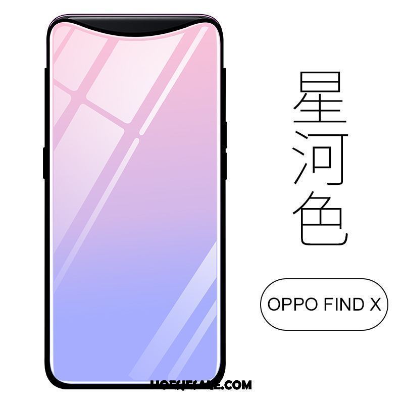 Oppo Find X Hoesje Bescherming Scheppend Trend Siliconen Glas Kopen