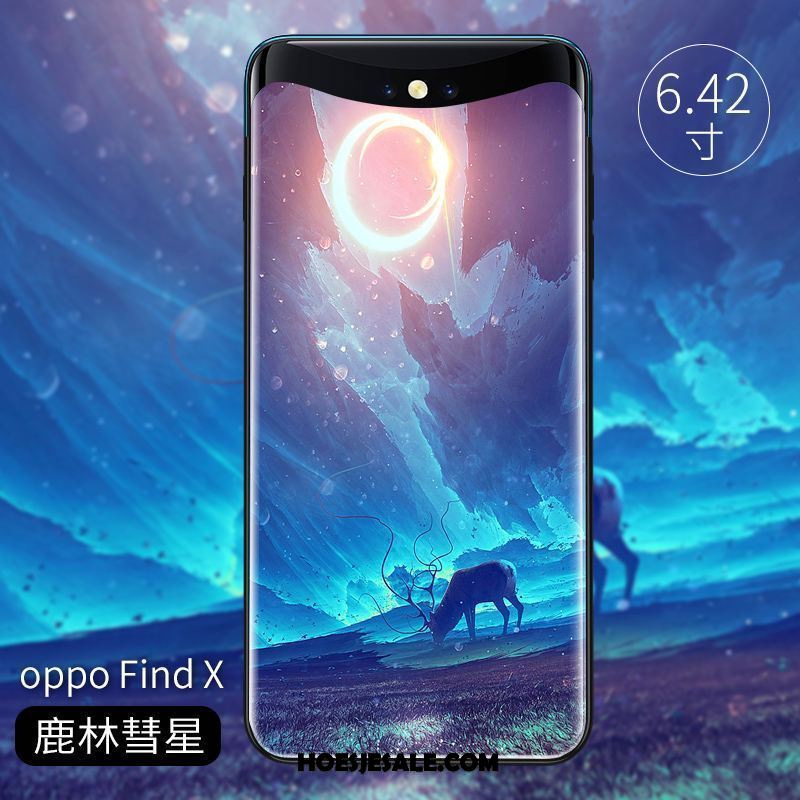 Oppo Find X Hoesje Hoes Trendy Merk Net Red All Inclusive Zacht Sale