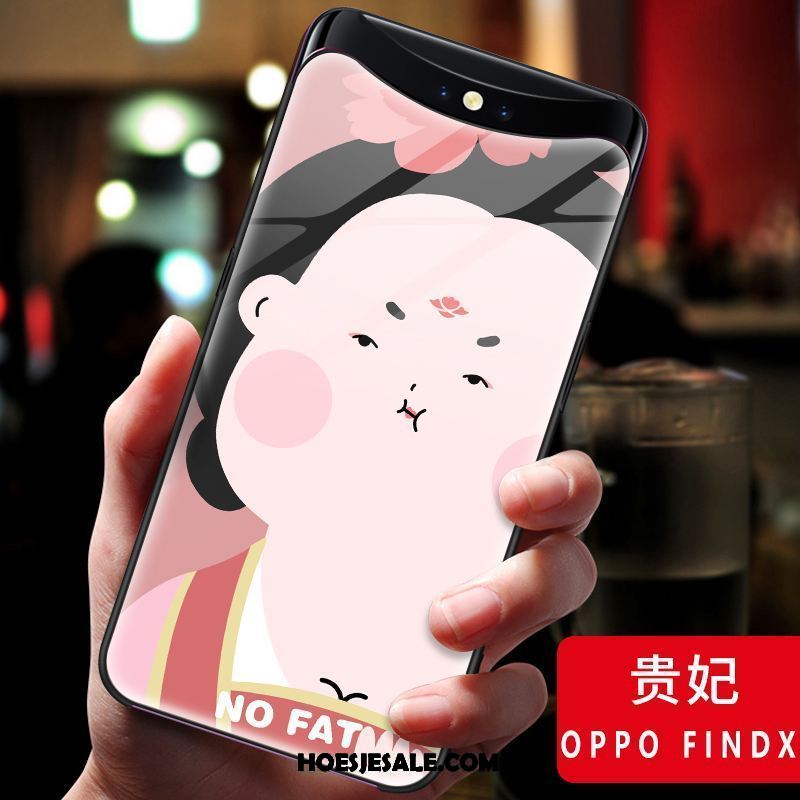 Oppo Find X Hoesje Lovers Scheppend Roze Bescherming Glas Aanbiedingen