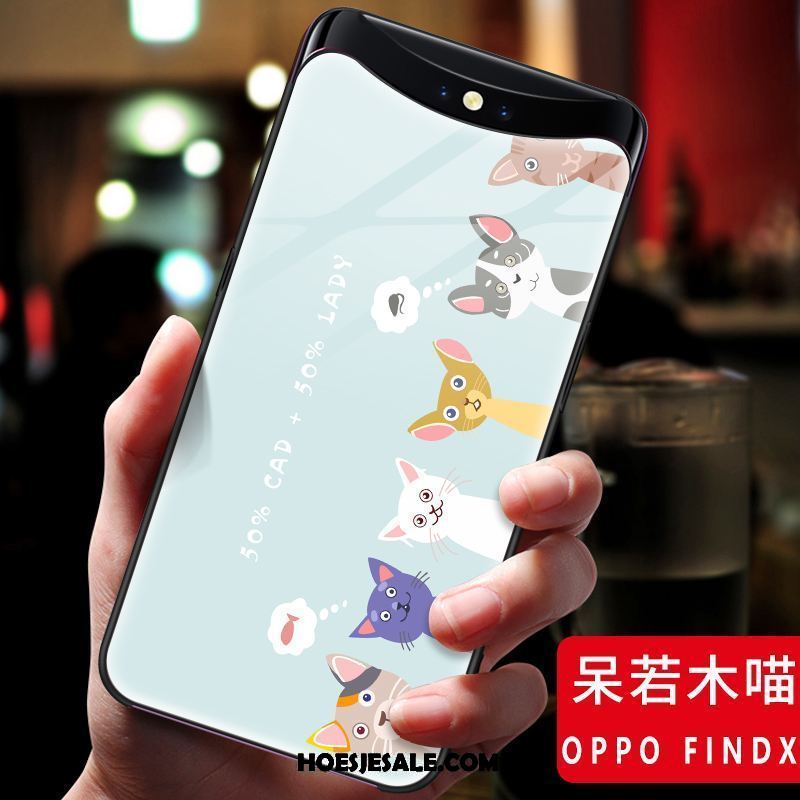 Oppo Find X Hoesje Lovers Scheppend Roze Bescherming Glas Aanbiedingen