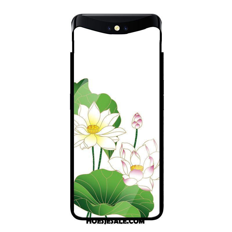 Oppo Find X Hoesje Mobiele Telefoon All Inclusive Gehard Glas Bloemen Kunst Sale