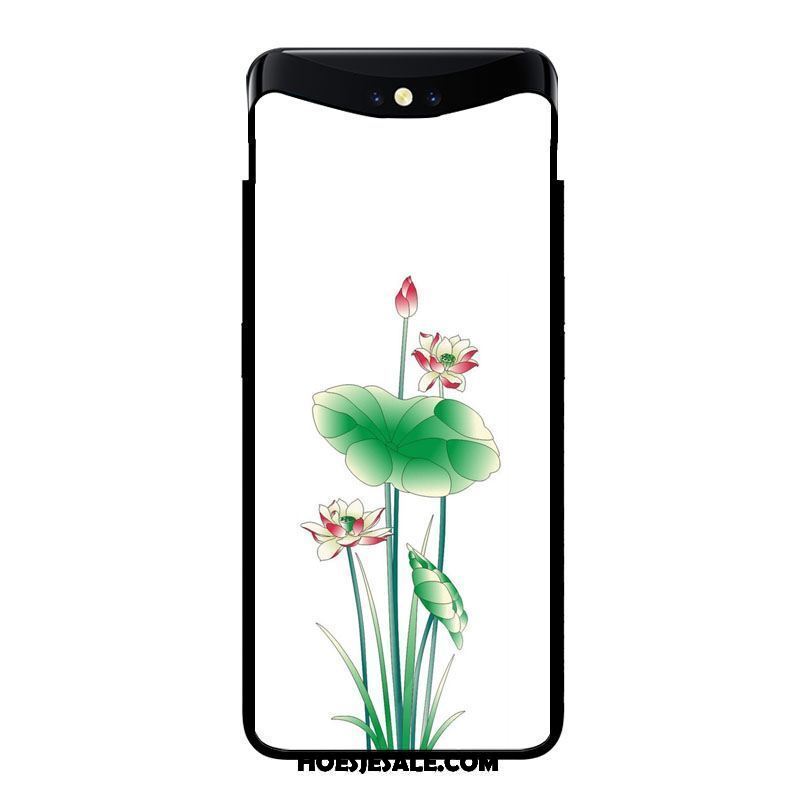 Oppo Find X Hoesje Mobiele Telefoon All Inclusive Gehard Glas Bloemen Kunst Sale