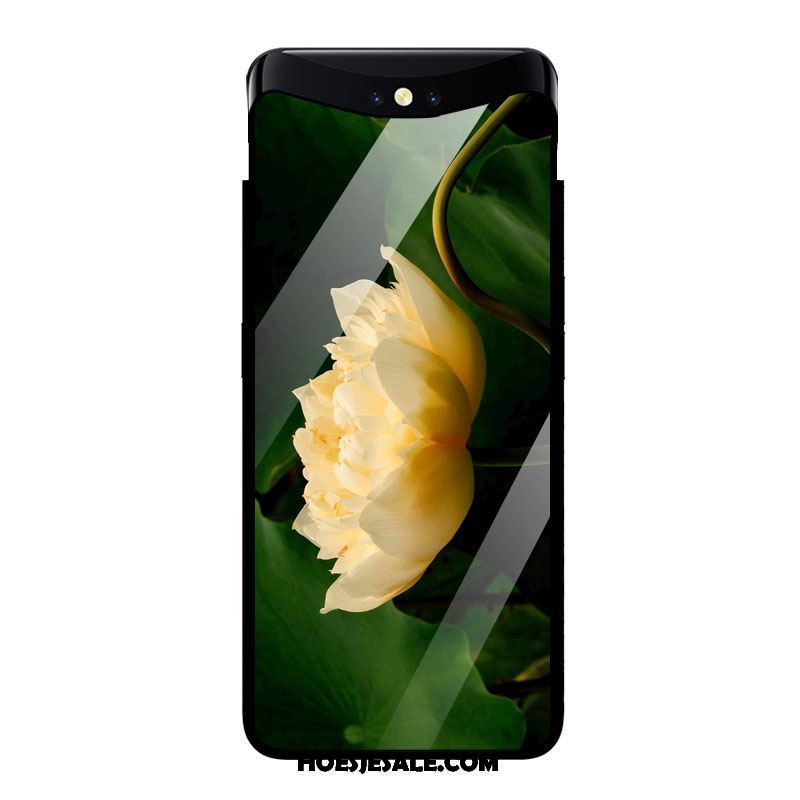 Oppo Find X Hoesje Mobiele Telefoon All Inclusive Gehard Glas Bloemen Kunst Sale