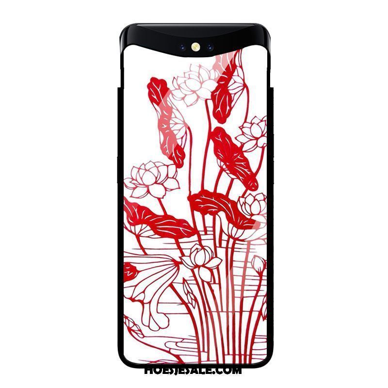 Oppo Find X Hoesje Mobiele Telefoon All Inclusive Gehard Glas Bloemen Kunst Sale