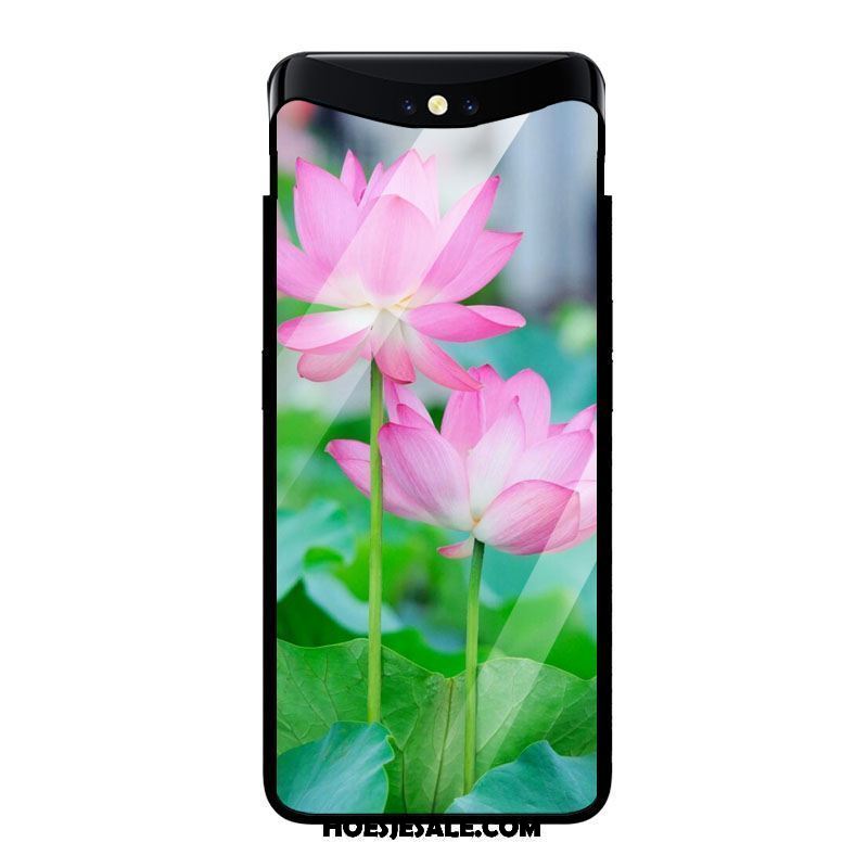 Oppo Find X Hoesje Mobiele Telefoon All Inclusive Gehard Glas Bloemen Kunst Sale