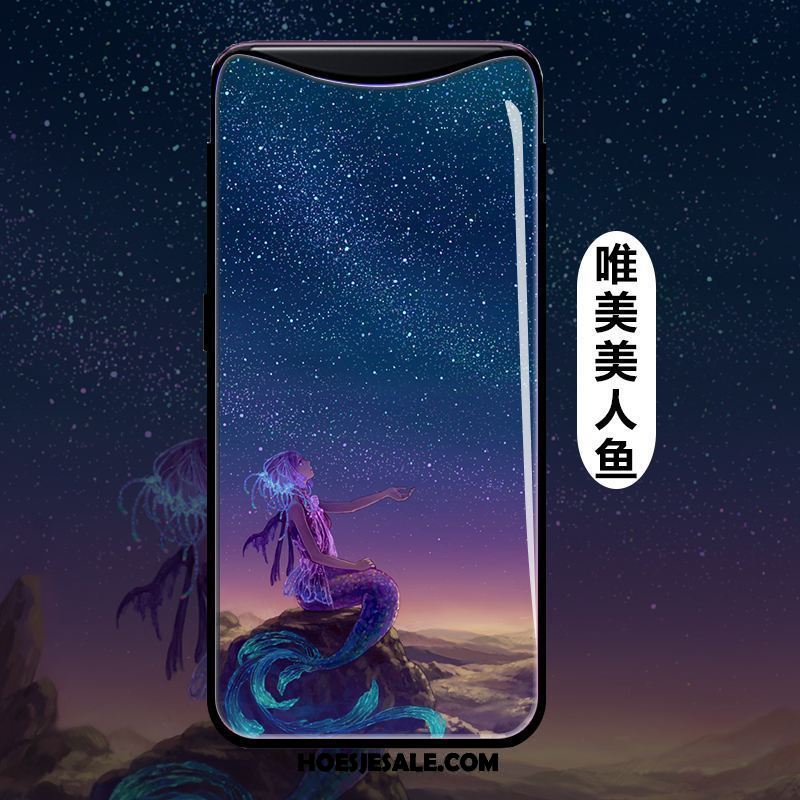 Oppo Find X Hoesje Mobiele Telefoon Hoes Zacht Trend Blauw Winkel