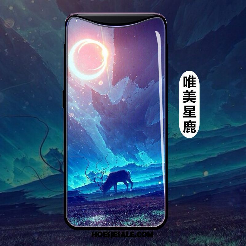 Oppo Find X Hoesje Mobiele Telefoon Hoes Zacht Trend Blauw Winkel