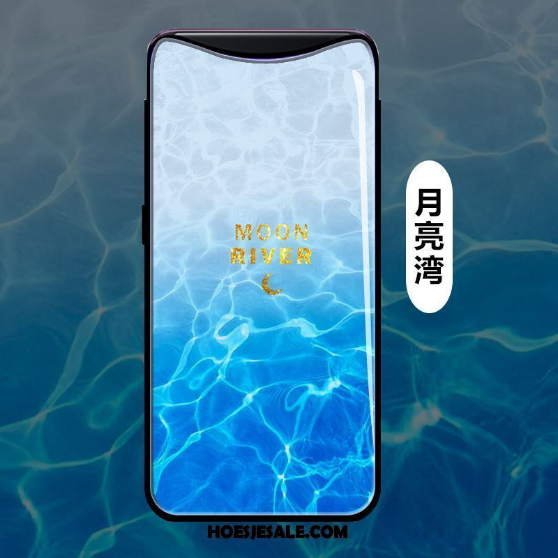 Oppo Find X Hoesje Mobiele Telefoon Hoes Zacht Trend Blauw Winkel