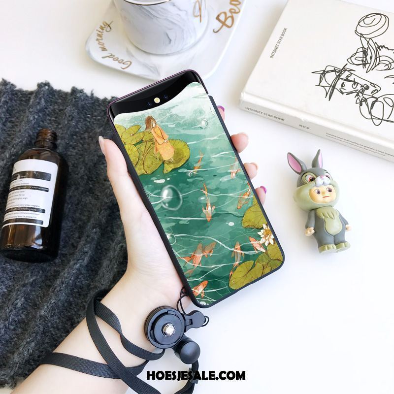 Oppo Find X Hoesje Vintage Anti-fall Grijs Persoonlijk Bescherming Sale