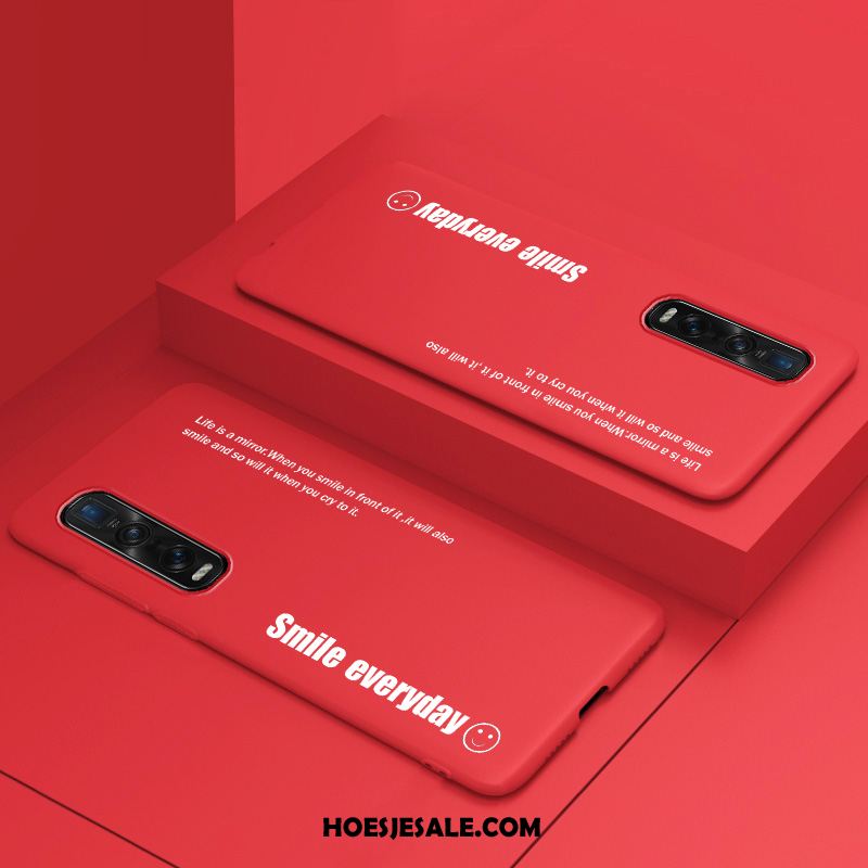 Oppo Find X2 Pro Hoesje Bescherming Mobiele Telefoon Hoes Eenvoudige Geel Korting