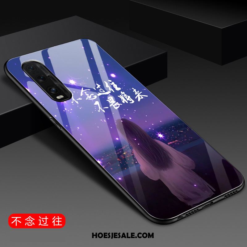 Oppo Find X2 Pro Hoesje Blauw Hoes All Inclusive Net Red Siliconen Sale