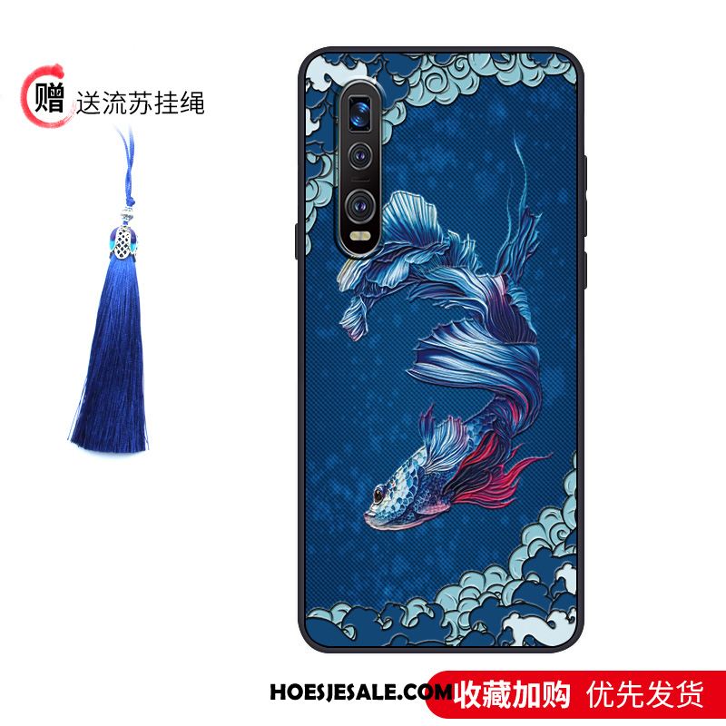 Oppo Find X2 Pro Hoesje Blauw Trendy Merk Hoes Net Red Siliconen Online