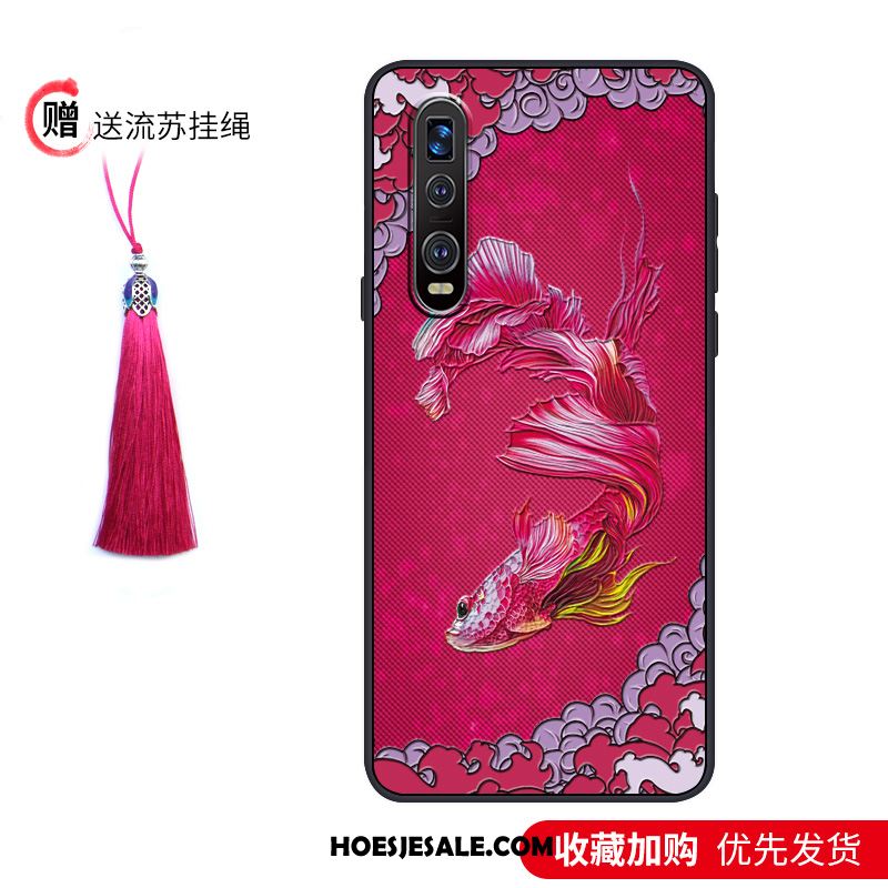 Oppo Find X2 Pro Hoesje Blauw Trendy Merk Hoes Net Red Siliconen Online