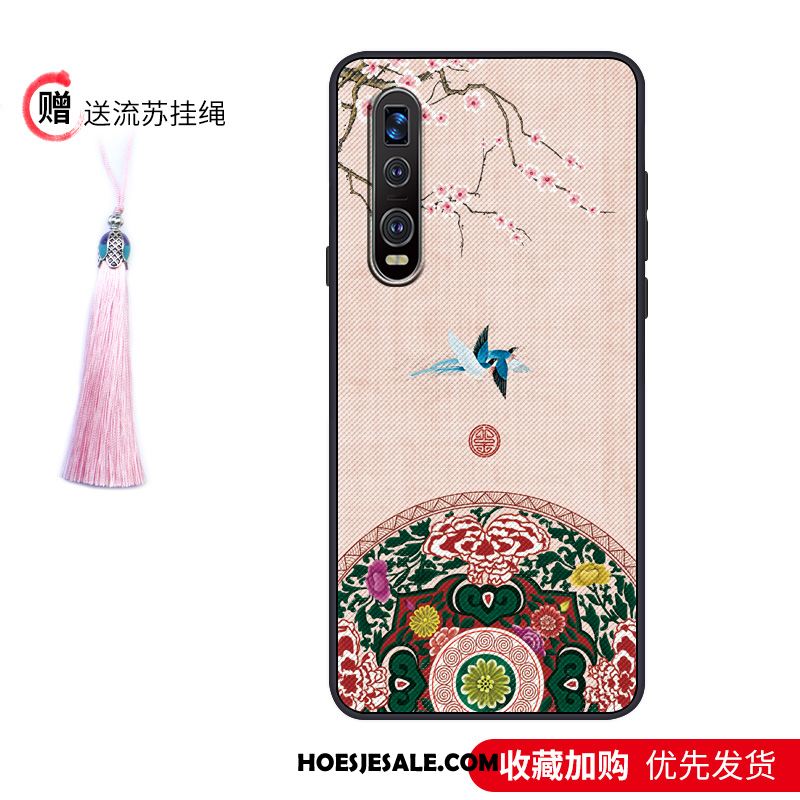 Oppo Find X2 Pro Hoesje Blauw Trendy Merk Hoes Net Red Siliconen Online