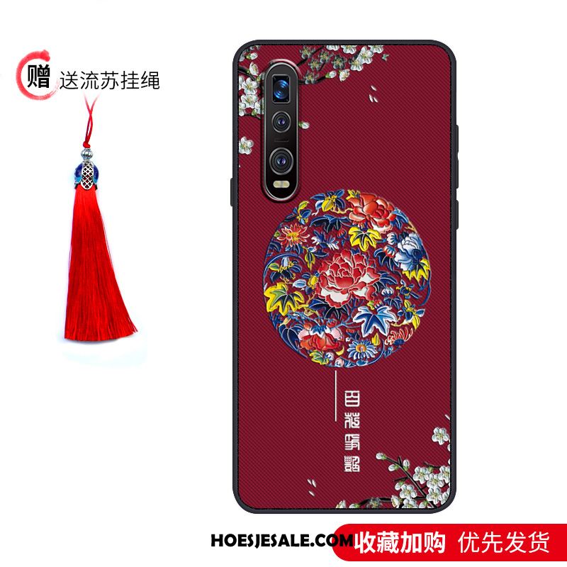 Oppo Find X2 Pro Hoesje Blauw Trendy Merk Hoes Net Red Siliconen Online