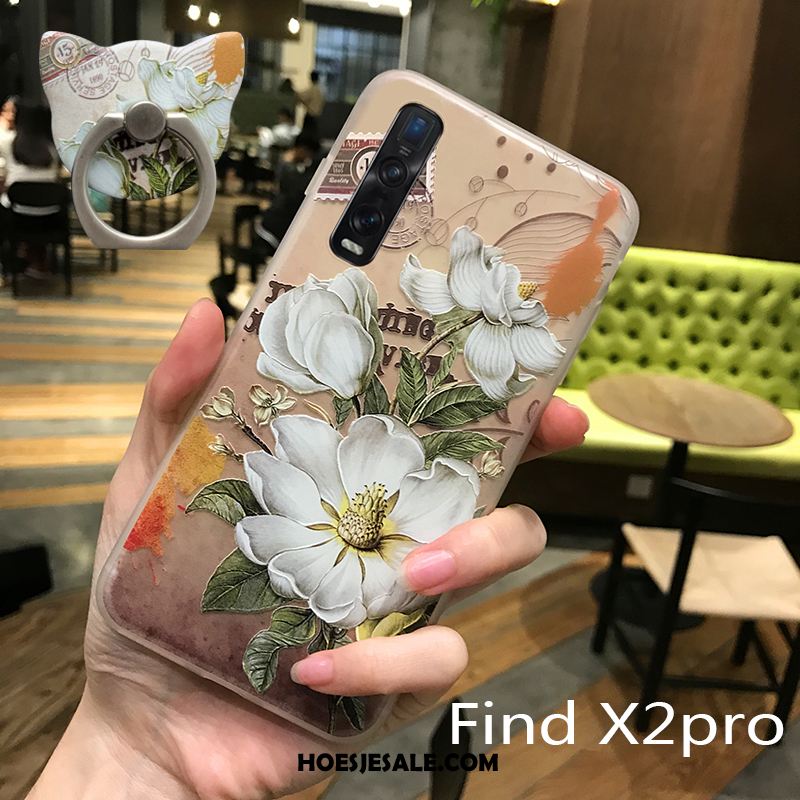 Oppo Find X2 Pro Hoesje Doorzichtig Trendy Merk Wind Siliconen Mobiele Telefoon Online