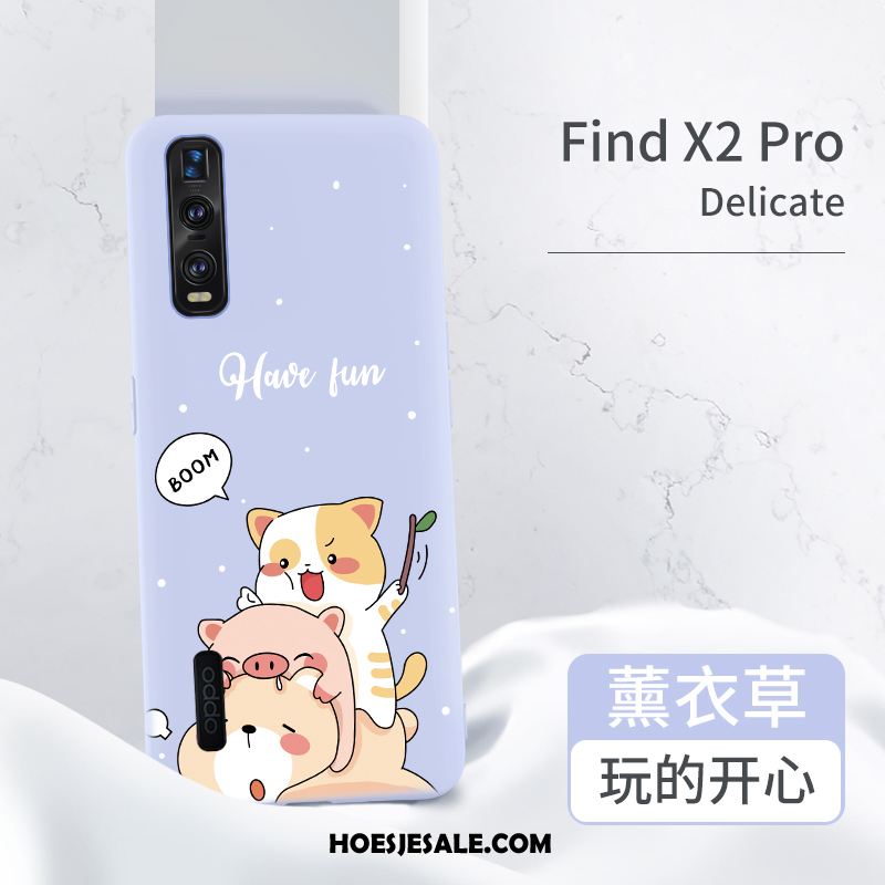 Oppo Find X2 Pro Hoesje Mobiele Telefoon Zacht Rood Siliconen All Inclusive Kopen