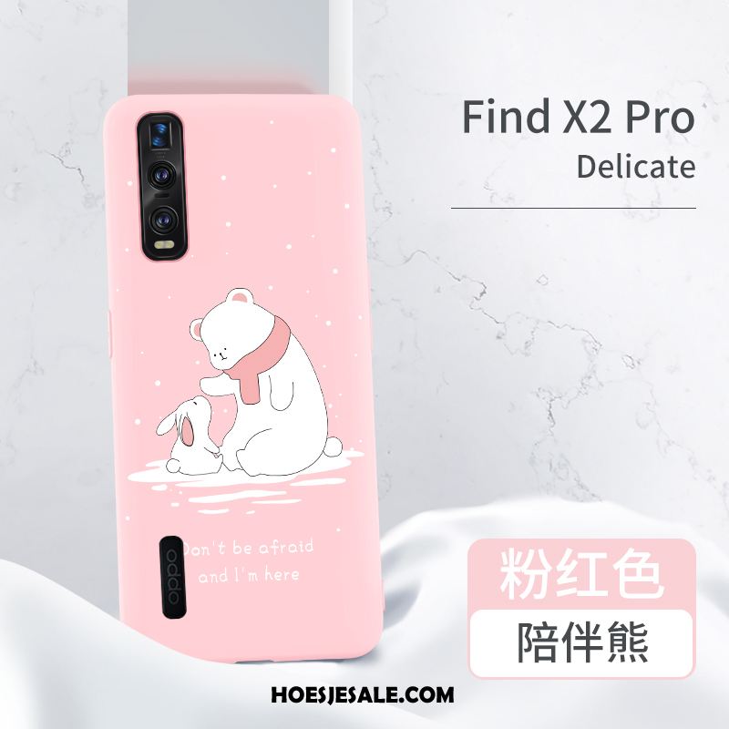 Oppo Find X2 Pro Hoesje Mobiele Telefoon Zacht Rood Siliconen All Inclusive Kopen