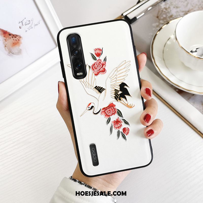 Oppo Find X2 Pro Hoesje Schrobben Zacht Bloemen All Inclusive Vintage Kopen