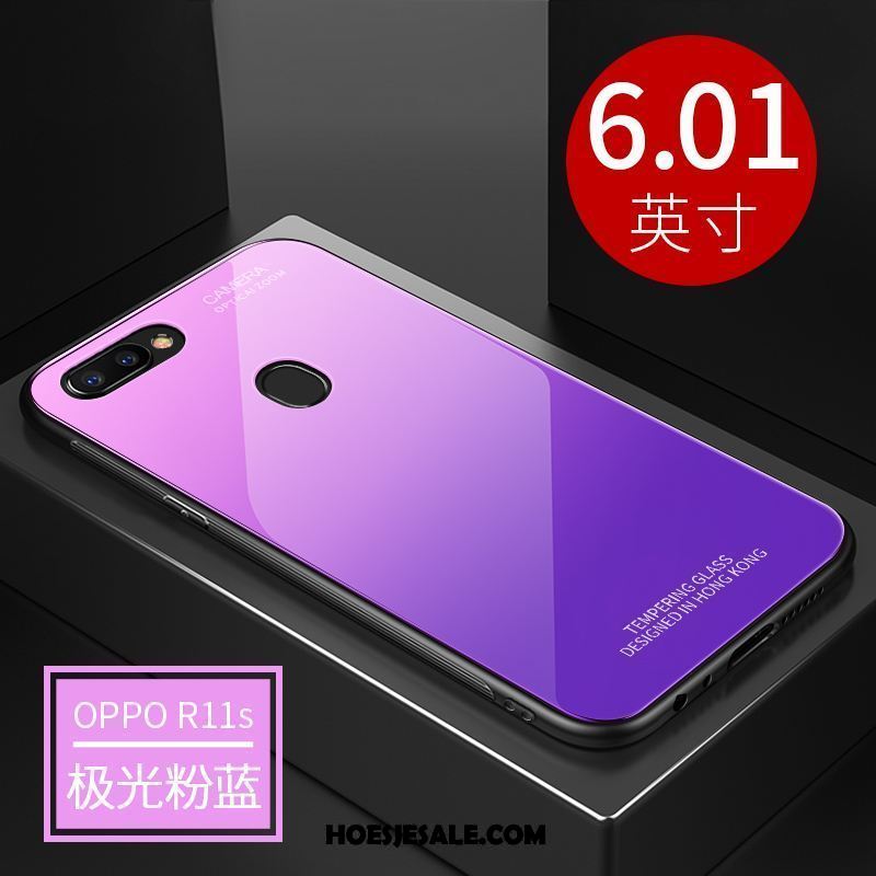 Oppo R11s Hoesje Anti-fall All Inclusive Trend Mobiele Telefoon Purper Sale