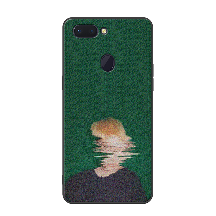 Oppo R11s Hoesje Bescherming Abstract Olieverfschilderij Wind Groen Winkel