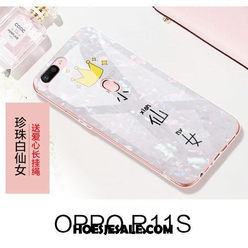 Oppo R11s Hoesje Bescherming Hoes Net Red Wit Hanger Sale