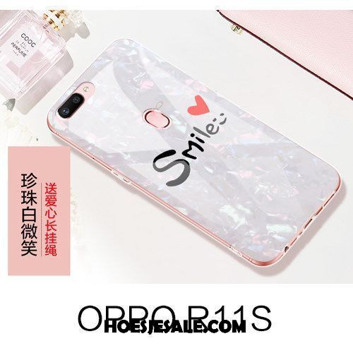 Oppo R11s Hoesje Bescherming Hoes Net Red Wit Hanger Sale