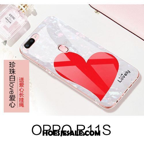 Oppo R11s Hoesje Bescherming Hoes Net Red Wit Hanger Sale