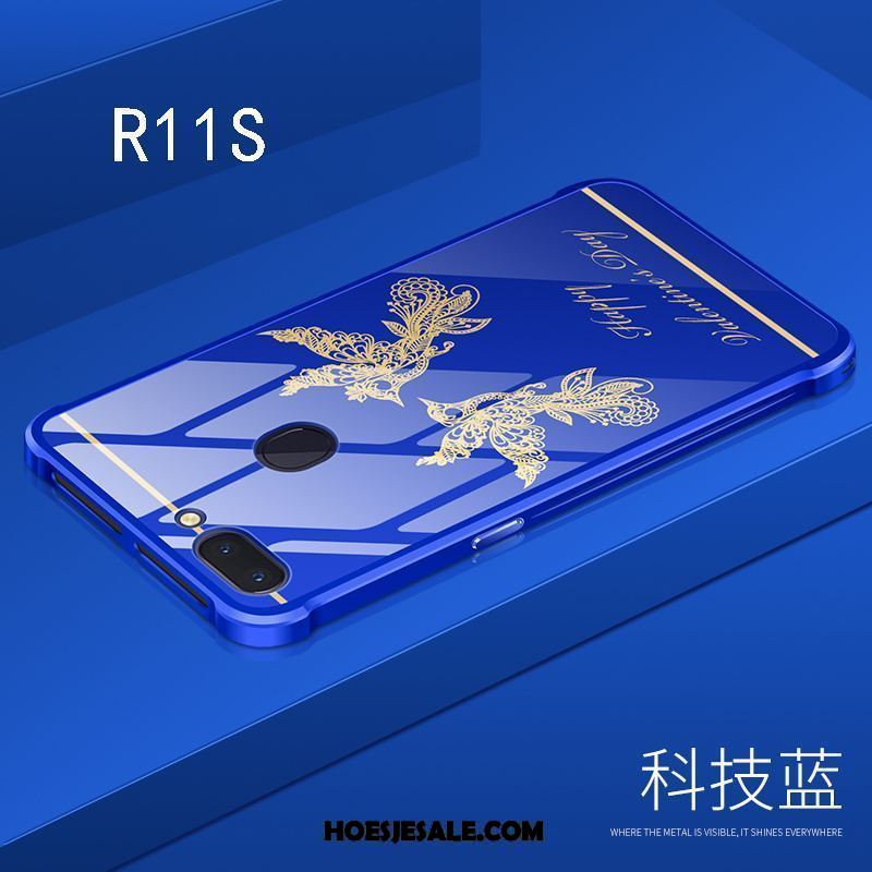 Oppo R11s Hoesje Bescherming Omlijsting Scheppend Metaal Trendy Merk Kopen