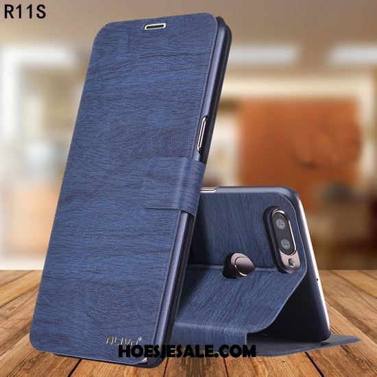 Oppo R11s Hoesje Hoes Leren Etui Bescherming Folio Mobiele Telefoon Online