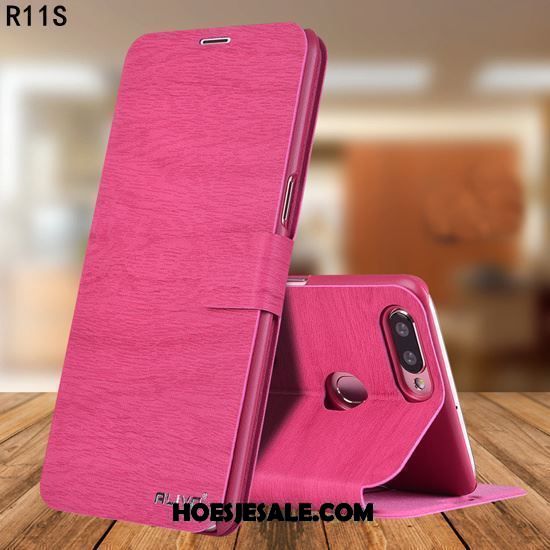 Oppo R11s Hoesje Hoes Leren Etui Bescherming Folio Mobiele Telefoon Online