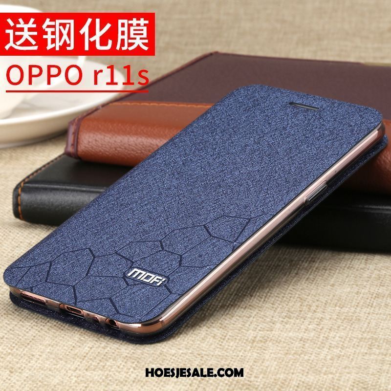 Oppo R11s Hoesje Leren Etui Anti-fall Hard Bescherming Lovers Sale