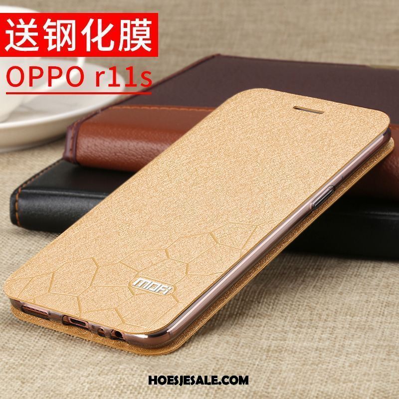 Oppo R11s Hoesje Leren Etui Anti-fall Hard Bescherming Lovers Sale