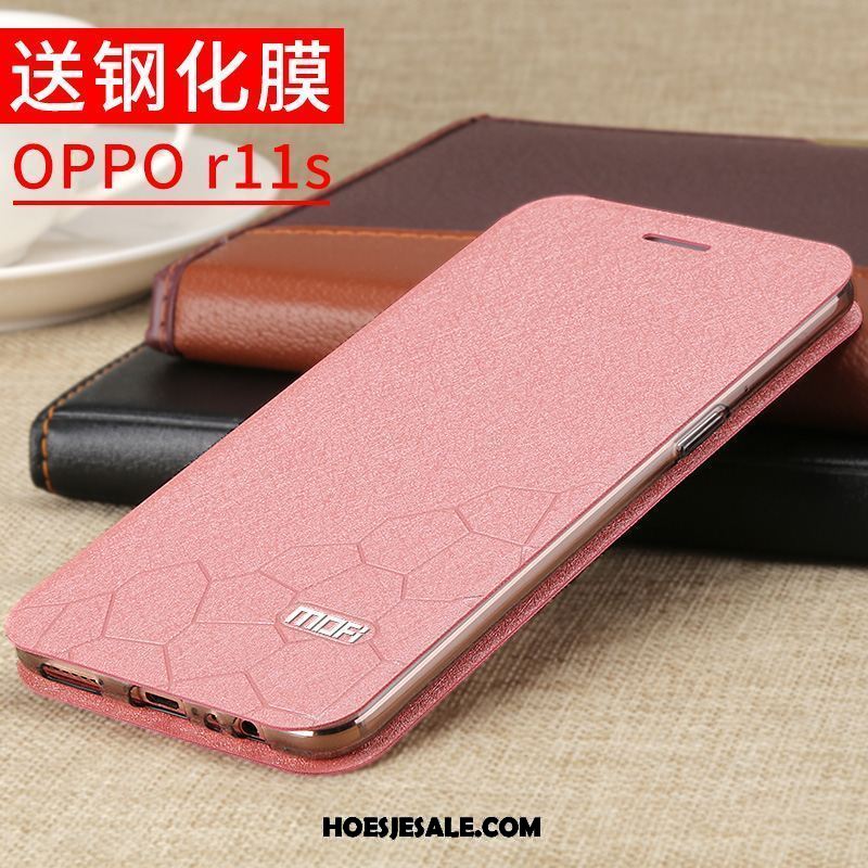 Oppo R11s Hoesje Leren Etui Anti-fall Hard Bescherming Lovers Sale