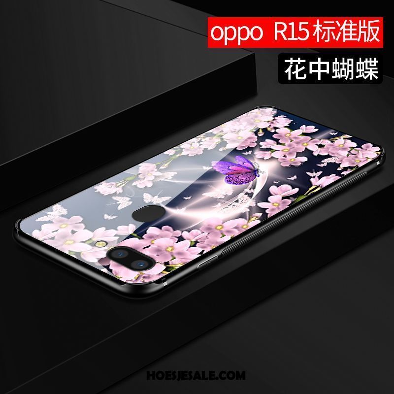 Oppo R15 Hoesje Dun Anti-fall Net Red All Inclusive Roze Korting