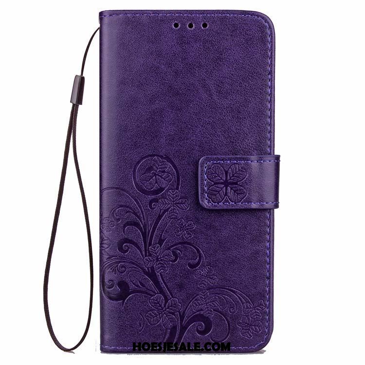 Oppo R15 Hoesje Leren Etui All Inclusive Zacht Bescherming Blauw Kopen