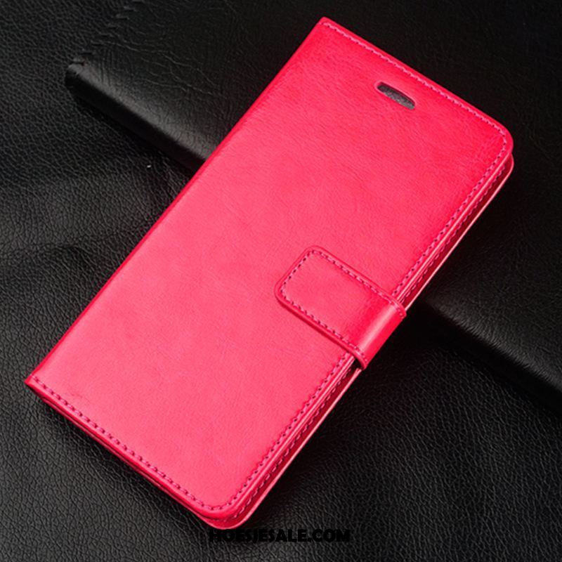 Oppo R15 Hoesje Mobiele Telefoon Zacht Rood Leren Etui Hoes Korting