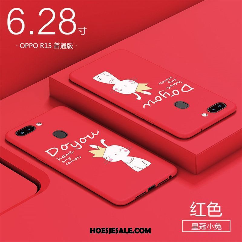 Oppo R15 Hoesje Rood Schrobben Mobiele Telefoon Bescherming Zacht Kopen