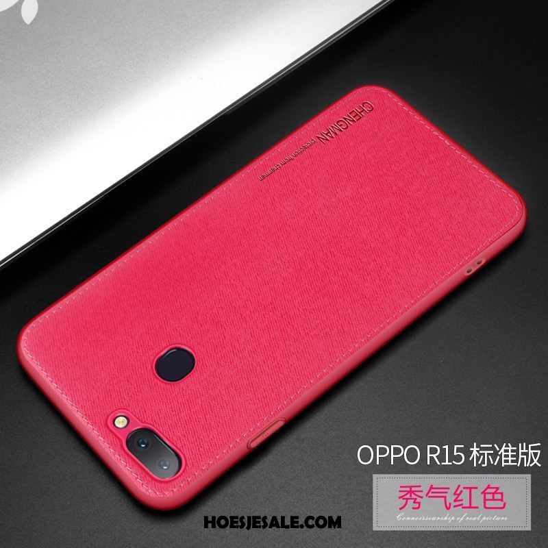 Oppo R15 Hoesje Schrobben Siliconen Nieuw Dun Ster Goedkoop