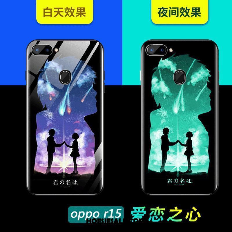 Oppo R15 Hoesje Zwart Trendy Merk All Inclusive Mooie Anti-fall Korting