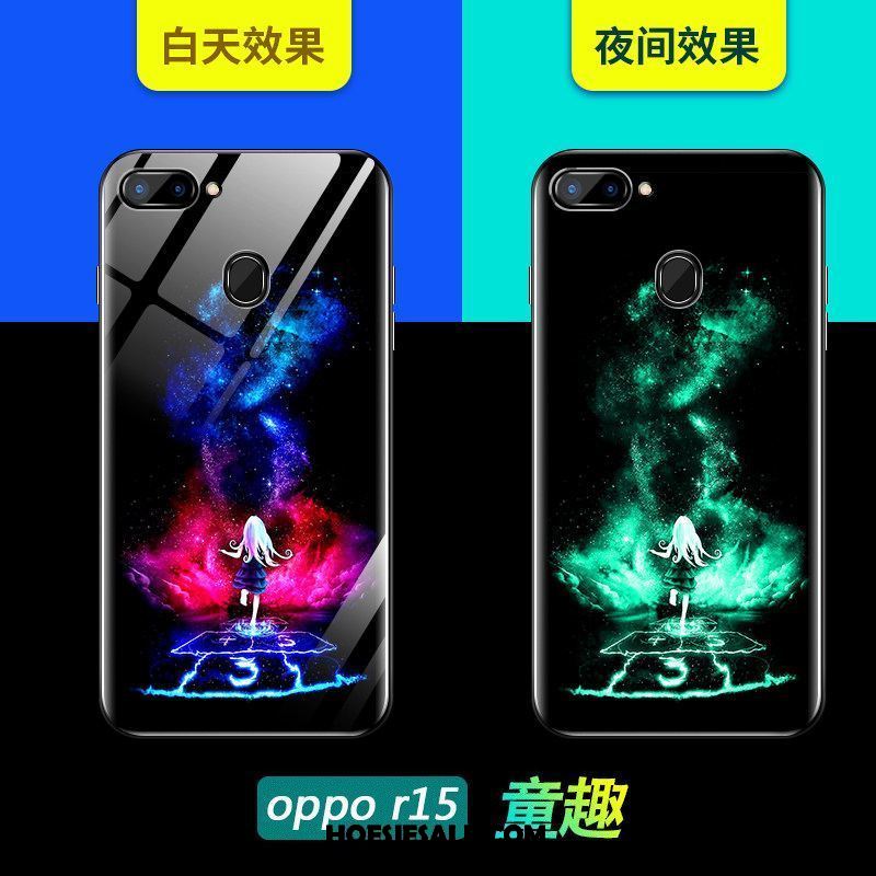 Oppo R15 Hoesje Zwart Trendy Merk All Inclusive Mooie Anti-fall Korting