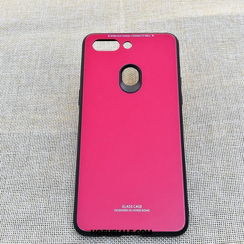 Oppo R15 Pro Hoesje Hoes Wit Glas Mobiele Telefoon Eenvoudige Goedkoop