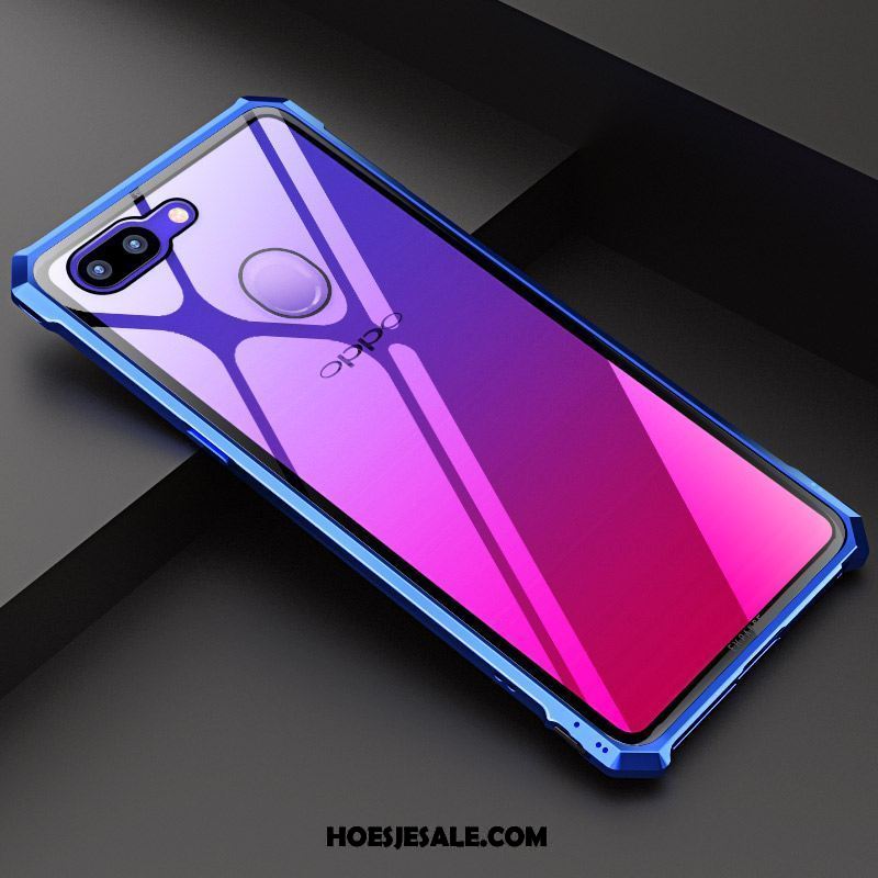 Oppo R15 Pro Hoesje Trendy Merk Omlijsting Anti-fall Mobiele Telefoon Purper Goedkoop