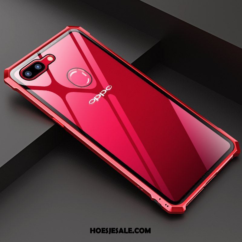 Oppo R15 Pro Hoesje Trendy Merk Omlijsting Anti-fall Mobiele Telefoon Purper Goedkoop