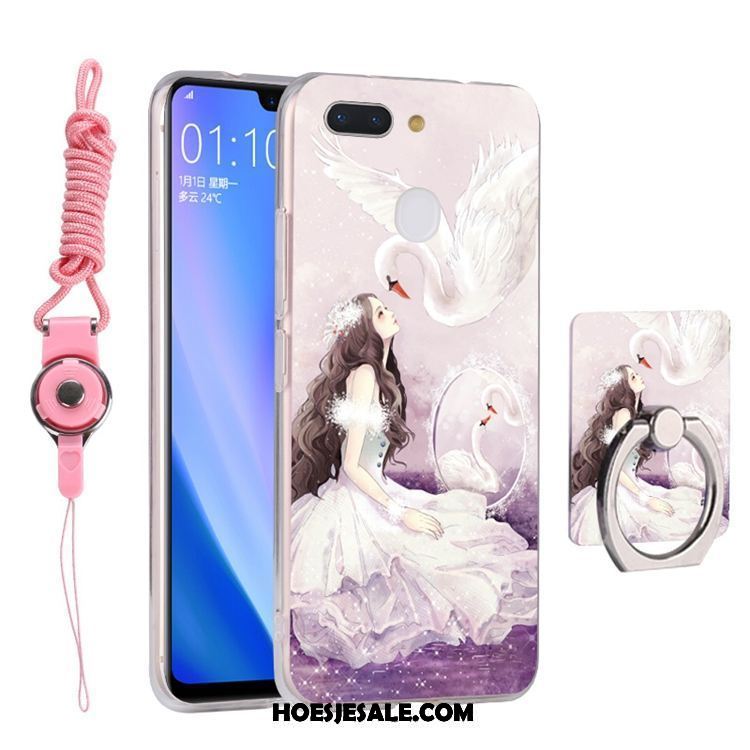 Oppo R15 Pro Hoesje Zwart Mobiele Telefoon Siliconen Hanger Hoes Online