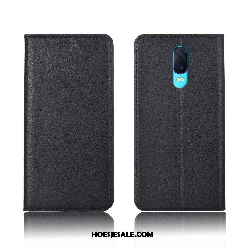 Oppo R17 Hoesje Anti-fall Geel Bescherming Leren Etui Echt Leer Korting