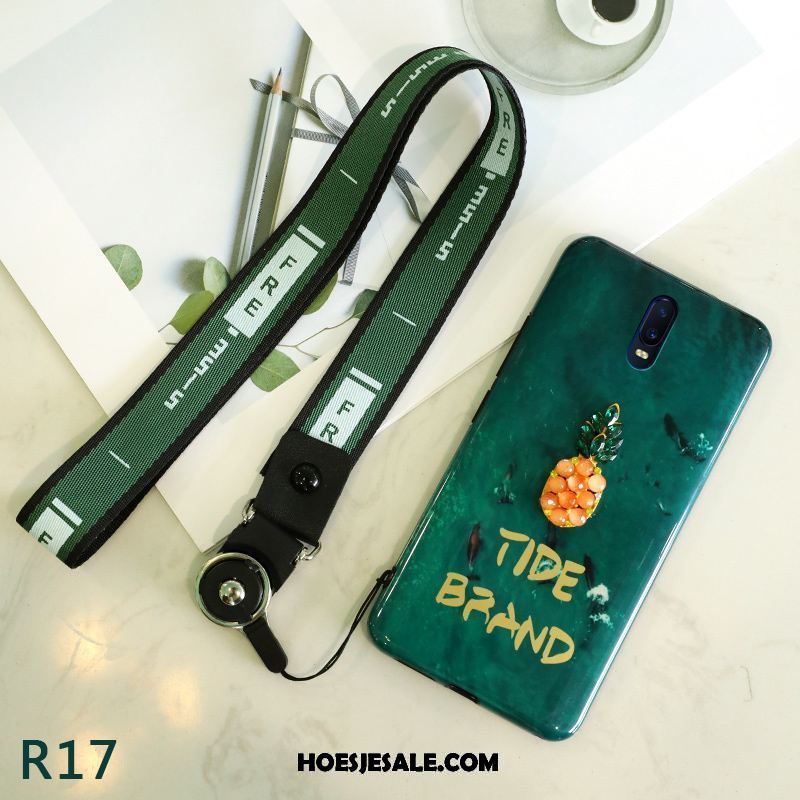 Oppo R17 Hoesje Groen Bescherming Mobiele Telefoon Anti-fall Hoes Korting